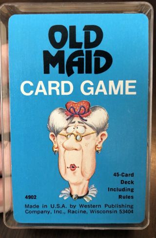 Old Maid Card Game Vintage Western Publishing 1975 4902 Complete Set Deck 70s