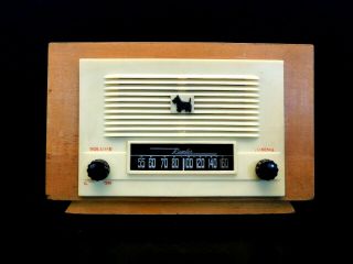 Vintage 1940s Antique Remler Old Scotty Scottish Terrier Dog Wood Radio &