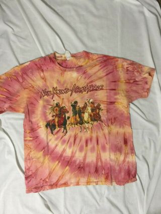 Vtg Neil Young / Crazy Horse World Tour 1996 - 1997 T Shirt Size Xl Rare