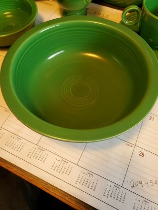 Fiesta,  Vintage,  8 1/2 " Bowl,  Fiestaware,  Medium Green