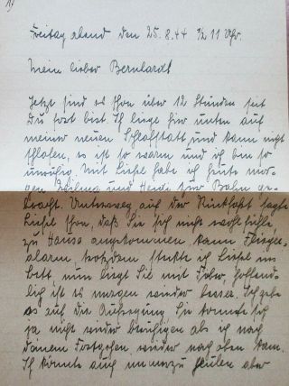 WW 2 letter by German wife - return to sender - Panzer Division 1944 - thoughts 3