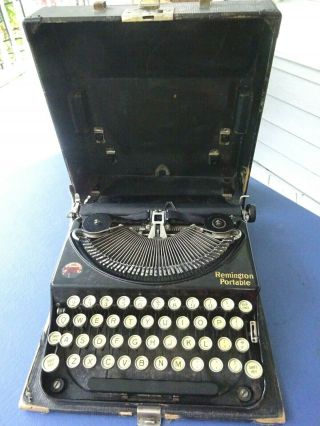 Vintage Antique Remington Portable Typewriter No 1 With Case