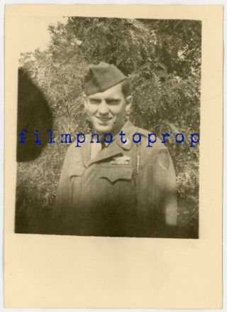 Wwii Us Gi Photo - 1st Infantry Division 18th Infantry Regiment Gi Close Up Pic