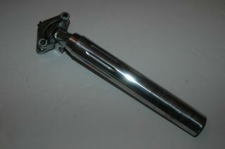 Vintage Campagnolo Record Fluted Seatpost,  27.  2 Clamp,  215mm Length,  Vgc