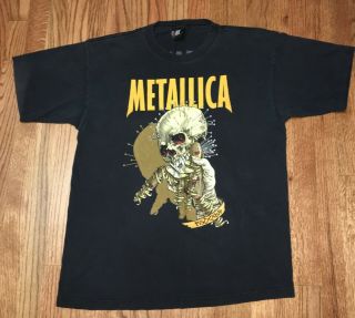 Vintage 1997 Metallica Load Giant Pushead Fixxxer Concert Tour Xl Shirt