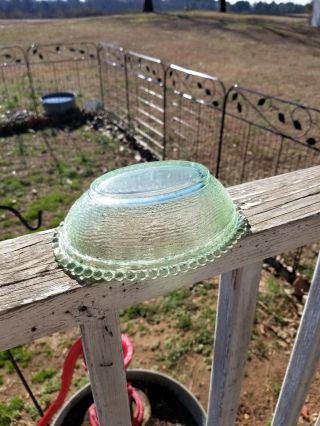 Vintage Indiana Glass Pastel Green w/box Ultra Rare Hen on Nest Won ' t last long 7