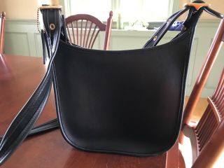 Vintage Black Coach Glove Leather Janice Legacy Crossbody Bag