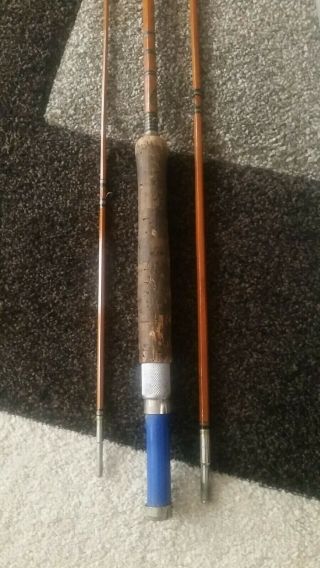 Vintage Montague Split Bamboo Fly rod.  8’ - 3 Piece.  Aluminum tube.  READ PLEASE 2