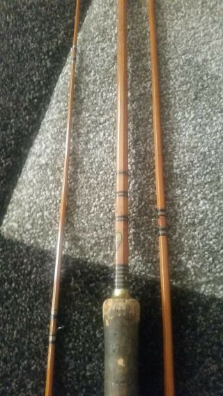 Vintage Montague Split Bamboo Fly rod.  8’ - 3 Piece.  Aluminum tube.  READ PLEASE 3