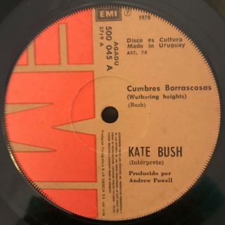 Kate Bush Wuthering Heights / Kite Rare 7 " Uruguay