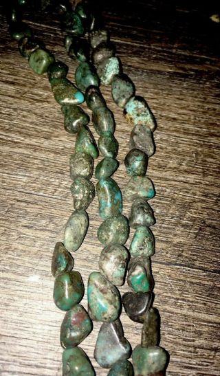 Vintage Old Pawn Navaja Turquoise Necklace 7