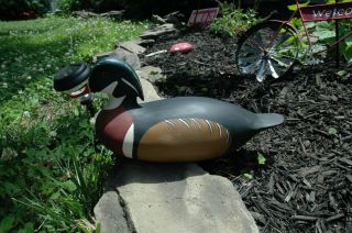 Wood Duck Decoy Pair Prize Winning Cedar Jersey