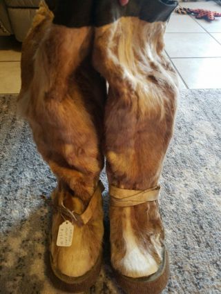 Vintage Native American Caribou Muc Lucs Boots