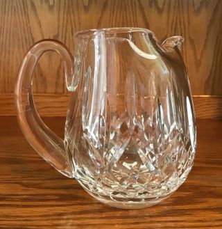 Vintage Waterford Crystal Lismore Ice Lip 32oz Water Pitcher 6 " Tall Ireland