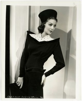 Loretta Young The Doctor Takes A Wife 1940 Vintage Moderne Fashions Photograph