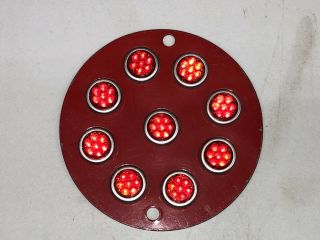 Unique Vintage Rare Nos Antique Red Glass Reflectors Truck Travel Trailer Old