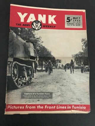Yank Weekly World War 2 May 7,  1943 Issue North Africa Rommel