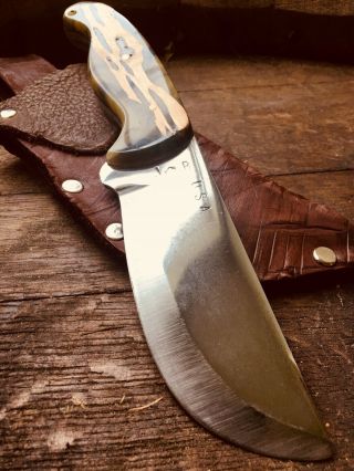 VINTAGE BOWIE KNIFE:HANDMADE BUSH CRAFT SKINNING KNIFE - Deep South 5