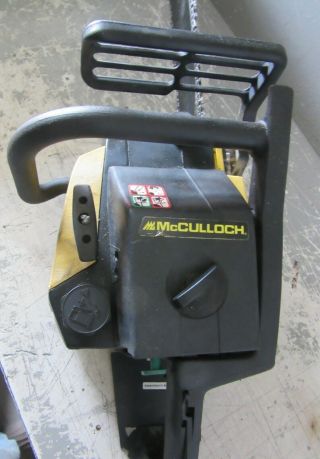 VINTAGE COLLECTIBLE MCCULLOCH PRO MAC 610 CHAINSAW WITH 20 