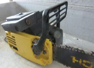 VINTAGE COLLECTIBLE MCCULLOCH PRO MAC 610 CHAINSAW WITH 20 