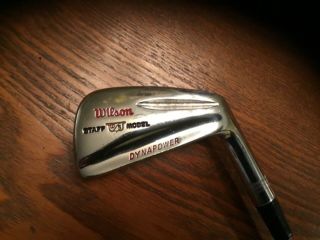 Vintage 1969 Wilson Staff Dynapower 3 - 9PW,  SW Red Button Irons Outstanding Condit 2