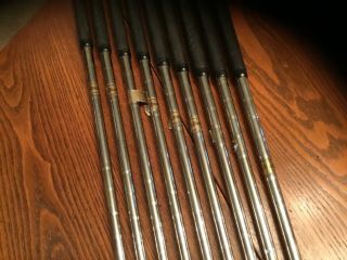 Vintage 1969 Wilson Staff Dynapower 3 - 9PW,  SW Red Button Irons Outstanding Condit 4