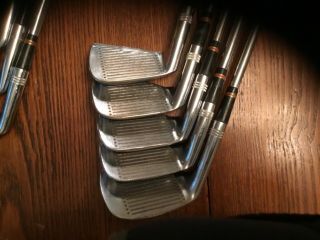 Vintage 1969 Wilson Staff Dynapower 3 - 9PW,  SW Red Button Irons Outstanding Condit 7