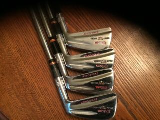 Vintage 1969 Wilson Staff Dynapower 3 - 9PW,  SW Red Button Irons Outstanding Condit 8