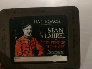 Stan Laurel Extremely Rare Movie Magic Lantern Slide 1924 Pre Hardy 2