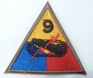 Wwii U.  S.  9th Armored Division Ssi 1942 - 1945
