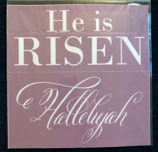 , Extremely Rare,  Retired,  Vhtf Chalk Couture " He Is Risen " Transfer