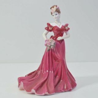 Vintage Coalport Figurine Ladies Of Fashion Jenny Porcelain Tall 9 "