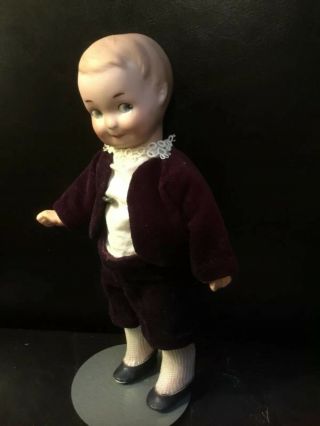 Wonderful 8” Antique Am 254 Intaglio Eyed Googly Character Bisque Head Doll