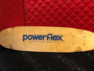 Vintage Powerflex Skateboard Wooden Board Rare 27 Inch