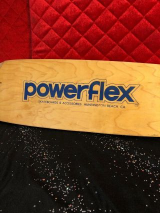 Vintage POWERFLEX Skateboard Wooden Board RARE 27 Inch 2