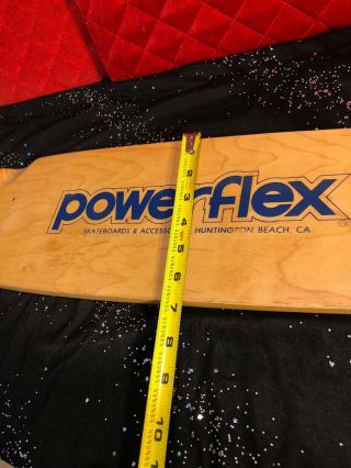 Vintage POWERFLEX Skateboard Wooden Board RARE 27 Inch 5