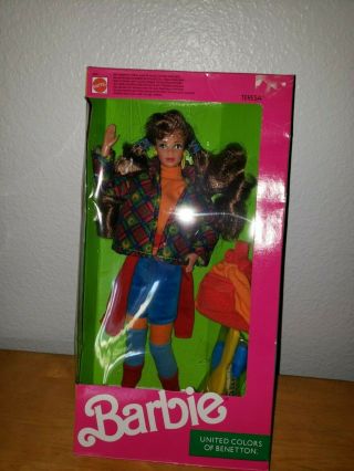 1990 United Colors of Benetton Teresa Doll,  Mattel 9408,  Barbie,  Foreign 2