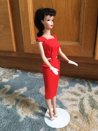 Stunning Vintage 5 Brunette Ponytail Barbie Doll With Outfit Sheath Sensation 2