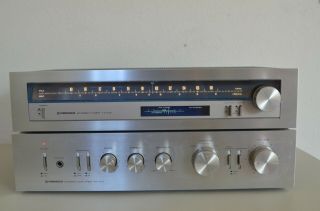 Vintage Pioneer Sa - 410 & Tx - 410 Stereo Integrated Amplifier & Am/fm Radio Tuner