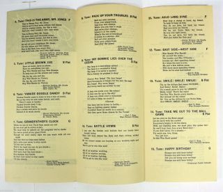 WWII Songbook Pamphlets 