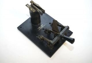Rarely Seen Clapp - Eastham Type Y658 Wireless Antenna Switch On Hard Rubber Base