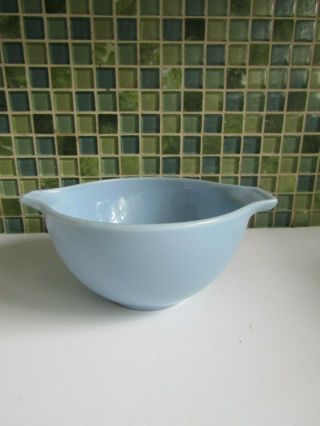 Vtg Pyrex Blue Delphite Cinderella Mixing Bowl 1 1/2 Pint 2