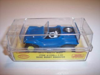 Vintage 60s Aurora Thunderjet 1398 " Blue " Dune Buggy Roadster T - Jet Ho Slot Car