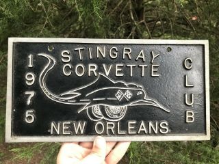 Vintage Stingray Corvette Club - Orleans Louisiana License Plate Car Tag