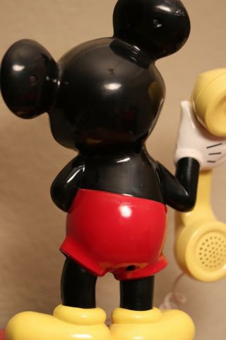 VINTAGE MICKEY MOUSE ROTARY DIAL TELEPHONE USA - 1976 6