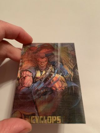 Ultra Rare 1995 Marvel Masterpieces X Men Mirage Card 2 Of 2 2/2 9