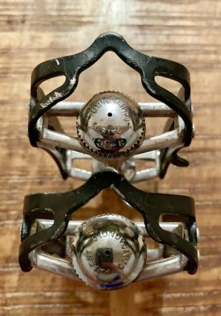 Vintage Campagnolo Record Superleggeri Pedals (1037a) Inc Christophe Clips 3