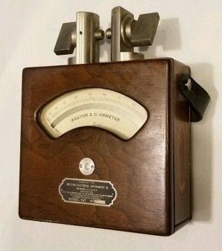 Vintage Weston A.  C.  Ammeter Model 155