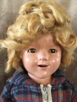 Shirley Temple Ideal Company Composition Antique Doll In Skates 2