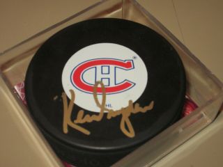 Ken Dryden Signed Autographed Montreal Canadiens Puck - Rare - Jsa